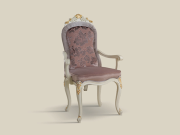 5484 - Fabric chair with armrests by Tarocco Vaccari Group - view 2